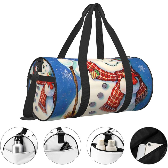 Яскрава дорожня сумка З Різдвом, спортивна сумка для чоловіків та жінок, сумка-мішок, спортивна сумка