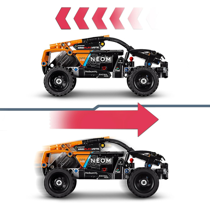 Конструктор LEGO Technic 42166, Гоночний автомобіль NEOM McLaren Extreme E, 252 деталі