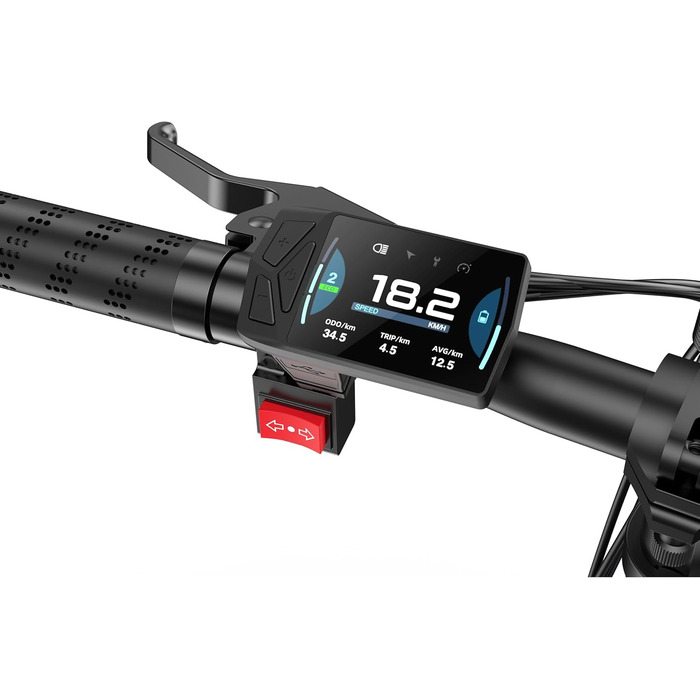 Електровелосипеди, Безщітковий двигун BAFANG, Складаний електровелосипед, Ремінний привід, Перемикання двох режимів, 20-дюймовий електровелосипед, 2/3 швидкості, ADO Smart App, 2,4-дюймовий IPS-дисплей, Жіночий/Чоловічий електровелосипед сірого кольору Ai