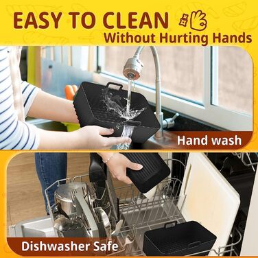 Аксесуари для фритюрниці- Аксесуари для фритюрниці Ninja Foodi AF400EU AF300EU 7.6L-9.5L та інших двозонних фритюрниць, без BPA Аксесуари для двозонної фритюрниці Ninja, аксесуари для аерофритюрниці