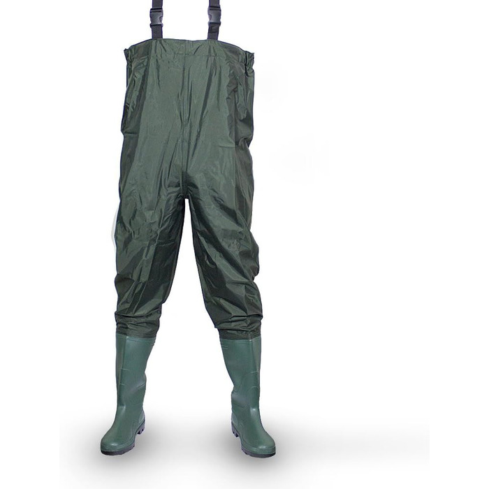 Вейдерси, рибальські штани, чоботи для риболовлі, для ставків, гумові, ПВХ, нейлонові, розмір 44