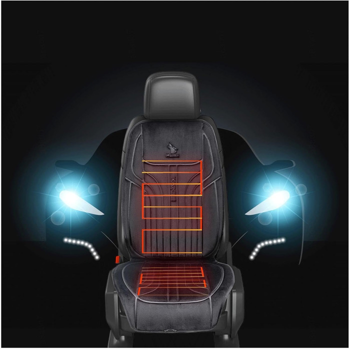 Підігрів сидінь автомобіля Прикурювач, Підігрів сидінь з підігрівом 12 В для автомобіля Univrsllr Comfort Підігрів сидінь для автомобіля Gschnk, Min Hrrn,- (D, 2 упаковки)