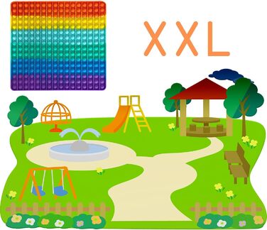 Антистрес іграшка для дорослих Діти Anti Stress Pop Large Figetttoys Fidget Toy Set Figet Bubble Push pop XXL Rainbow Square 30 см