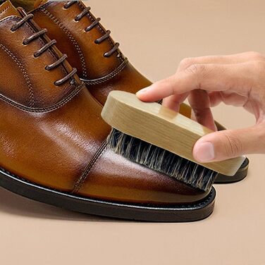 Набір для чищення взуття та набір із 12 предметів - набір для чищення шкіряного взуття з коричневим чорним воском, щітки для полірування взуття - компактний набір для чищення взуття