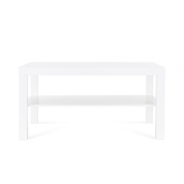 Журнальний столик IKEA Lack, меблі для вітальні, диванний столик з полицею, 90x55x45 см, білий