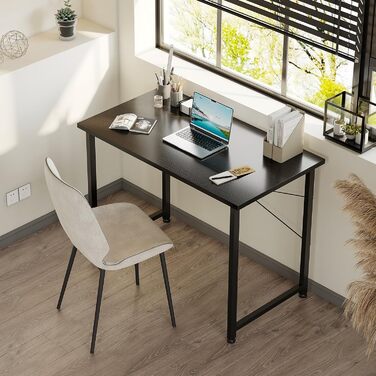 Маленький письмовий стіл, 8040 см Комп&39ютерний стіл Офісний стіл для навчання, спальні, вітальні, офісу, Невеликий сучасний дерев&39яний ПК стіл Офісний стіл для дому, офісу, чорний Чорний 8040 см