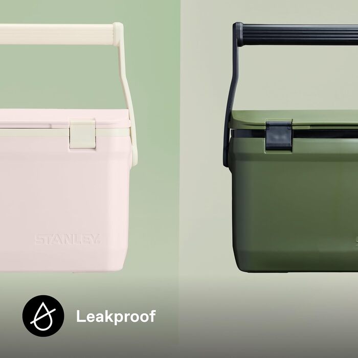 Вуличний холодильник Stanley 1913 Adventure 6,6 літрів Polar - Маленький кемпінговий холодильник - Без бісфенолу А - Кришка також функціонує як сидіння - Міцний ізольований бокс без електрики - Герметичний 15,1 л, хакі