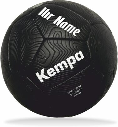 Гандбольний м&39яч Kempa Spectrum Synergy Primo чорний, персоналізований, розмір 1 з друкованим ім&39ям