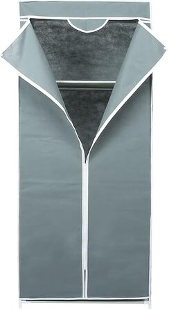 Тип на блискавці, неткане полотно, шафа, полиця, органайзер для зберігання, товстий, міцний, легкий, вологостійкий, для спальні, (сріблясто-сірий)