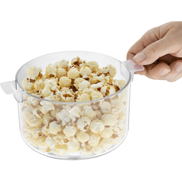 Кухонна міні-машина для попкорну для дому, виробник попкорну, гаряча плита з покриттям, кришка як миска для подачі, отвір для розтоплення масла, попкорн з цукром і сіллю, компактний, матовий з нержавіючої сталі