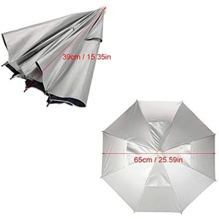 Водонепроникний капелюх рибалки Парасолька, Шапки для парасольок без рук Рибальська хатина на відкритому повітрі Водонепроникний з