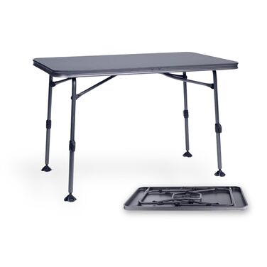 Кемпінговий стіл BERGER Molveno Складаний стіл, регульована висота, 115 x 70 см, алюмінієвий кемпінговий стіл, складний кемпінговий стіл, садовий стіл, складаний Складаний стіл, обідній стіл, балконний стіл, садовий стіл, патіо