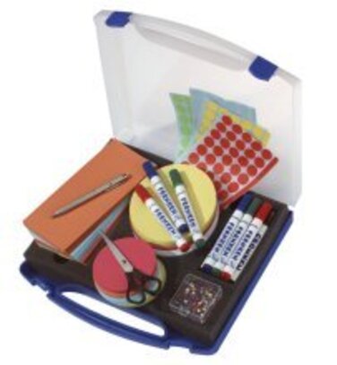 Міні-кейс для презентацій 34,5 x 36 см, синій, водонепроникний, прозора кришка, містить понад 1100 деталей, 1 шт.