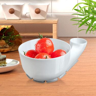 Очищувач для фруктів з функцією віджиму - Водонепроникне та водозберігаюче очищення Миска, віджимач для овочів, для кухні, кемпінгу, пікніків