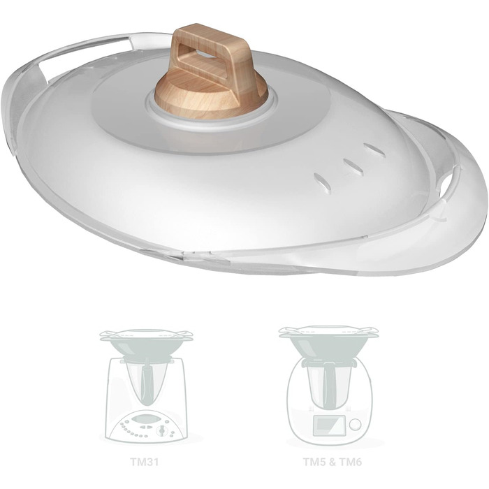 Кришка для Varoma Thermomix TM5 TM6 TM31, Кришка каструлі з термостійкою ручкою, Насадка для пароварки