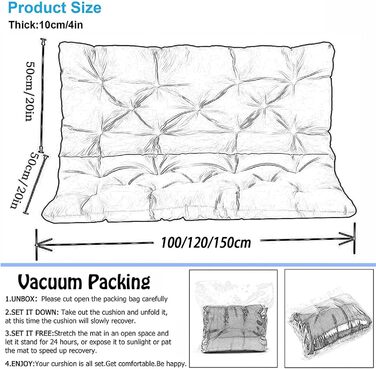 Відкрита подушка-гойдалка для внутрішнього дворика, заміна для 3-місного, водонепроникна, шезлонги, подушка для внутрішнього дворика, шезлонг, лавка, диван, 2- або 3-місний