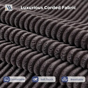 Кутовий диван MAXYOYO з вельвету з підсклянником, модульний диван, що трансформується в L-подібний та двоспальний диван, 3-місний диван без кісток для вітальні, не потребує складання, сірий, L-подібний