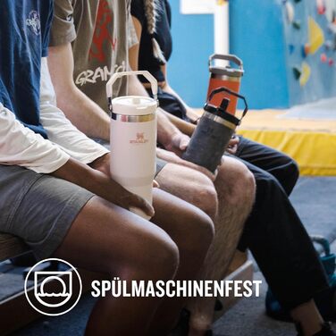 Пляшка для пиття Stanley IceFlow Flip Straw з соломинкою 0,89 л - Пляшка-термос зберігає холод 12 годин - Герметична - Спортивна п