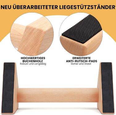 Ручки для віджимань, 2 перекладини для віджимань, дерев&39яні паралелети, ручки для віджимань, що покращують стан суглобів, обладнання для калістеніки, обладнання для домашнього фітнесу, стійка на руках та віджимання, модель S