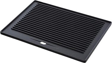 Чавунна пластина для гриля CLP I для газового гриля, вугільного гриля та електричного гриля, колір антрацит, розмір 41,3x30,5 см 41,3x30,5 см Антрацит
