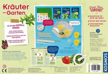 Набір для експериментів Herb Garden KOSMOS, вирощування трав