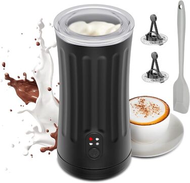 Піноутворювач для молока Ovetedot, піноутворювач для молока 4-в-1 електричний для гарячого і холодного молока, автоматичне вимкнен