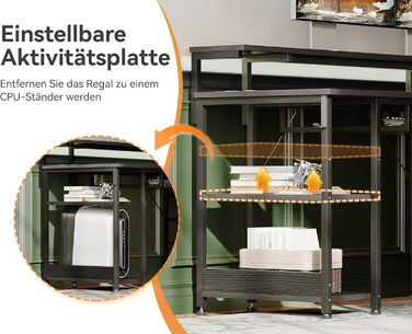 Комп&39ютерний стіл ODK з 4 шухлядами, 140x52x92 см, 2 розетки та 2 порти зарядки USB, ПК-стіл з полицею, ігровий стіл з підставкою для клавіатури для офісу, вітальня, чорний 140x52 см, чорний