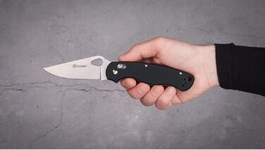 Складаний кишеньковий ніж, лезо з нержавіючої сталі 440C, ергономічна нековзна рукоятка G10 з кліпсою, полювання, риболовля, кемпі