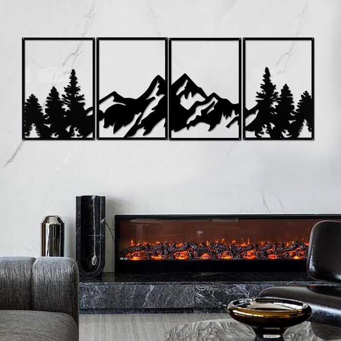 И металеві прикраси стін металеві гори і ліси прикраси стін гори і ліси металеві настінні картини великі настінні скульптури для д