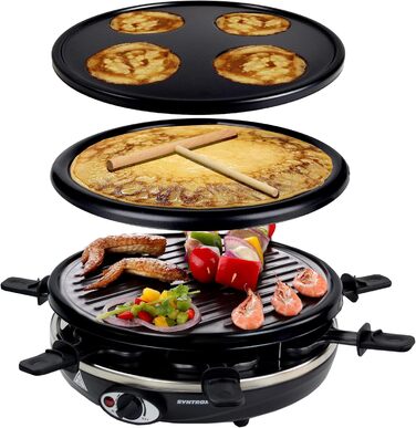 В 1 Raclette Pancakemaker Grill Crepemaker на 6 персон RAC-1200W-Basel, 4