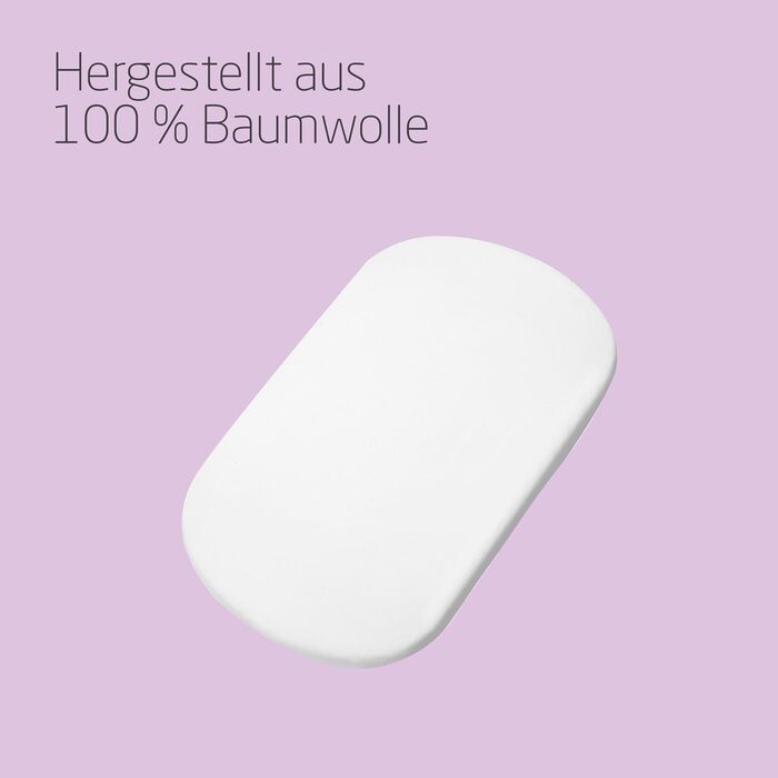 Простирадло на резинці Maxi-Cosi Iora для дитячих ліжечок, простирадло на резинці для Maxi-Cosi Iora (Air) та Tori, комплект з 2 простирадл на резинці для приліжкового ліжечка, білий (комплект з 2 шт.)