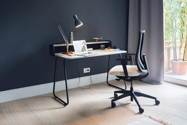 Ергономічне офісне крісло, сітчаста мембрана, антрацит, регульована висота Антрацит Базовий, 2