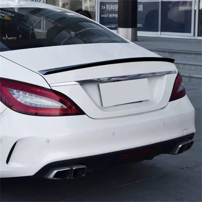 Автомобільний задній спойлер спойлер для Mercedes CLS Class W218 Spoiler CLS 63 Upgrade 2012-2018, стійкий до подряпин Міцний спойлер багажника Спойлер багажника Кромка крила