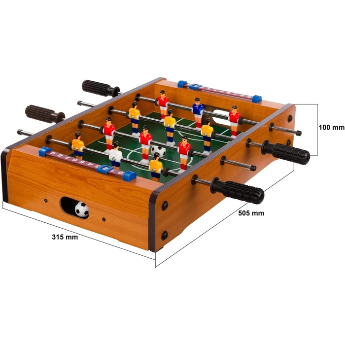 Міні-настільний футбол GAMES PLANET Mini Kicker Dundee – світле дерево