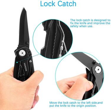 Набір плоскогубців HONZIN Multi Tool, складні плоскогубці 13 в 1 з нержавіючої сталі з нейлоновим чохлом Ідеальний кишеньковий інс