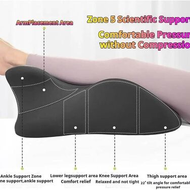 Подушка Arcova Sweet Spot подушка для пар 27 для підтримки інтимної близькості, клиноподібна подушка з піни з ефектом пам&39яті для всіх положень тіла Keep the Passion Alive, чорна