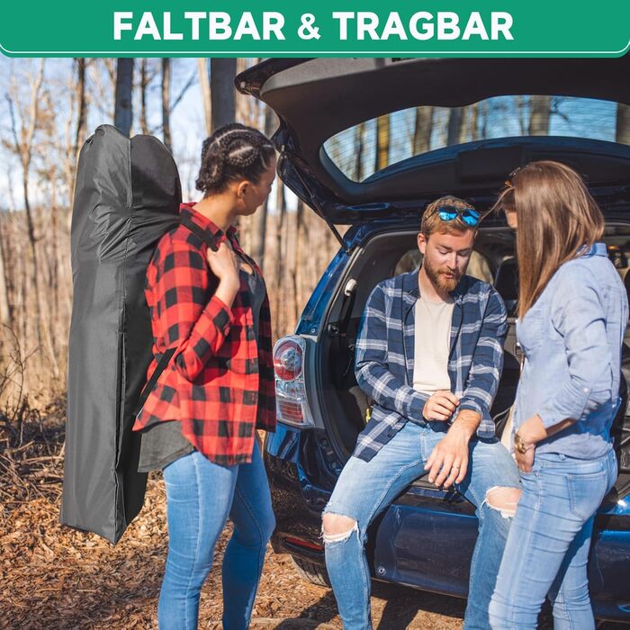 Шезлонг, розкладне ліжко 198x81 см, туристичне ліжко, гостьове ліжко, розкладне крісло-шезлонг, вантажопідйомність 200 кг, садовий шезлонг з матрацом, бічною кишенею та підголівником, розкладне ліжко для кемпінгу в приміщенні/на вулиці (чорне), розкладне 