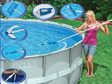 Набір для обслуговування басейну Intex Deluxe - Аксесуари для басейну - Набір для чищення басейну - 5 предметів