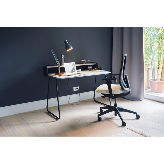 Ергономічне офісне крісло, сітчаста мембрана, антрацит, регульована висота Антрацит Базовий, 2