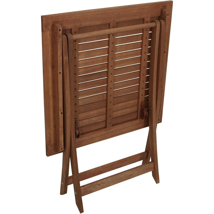 Розкладний стіл DEGAMO з евкаліптової деревини, промаслена поверхня, 70x70 см, сертифікований FSC