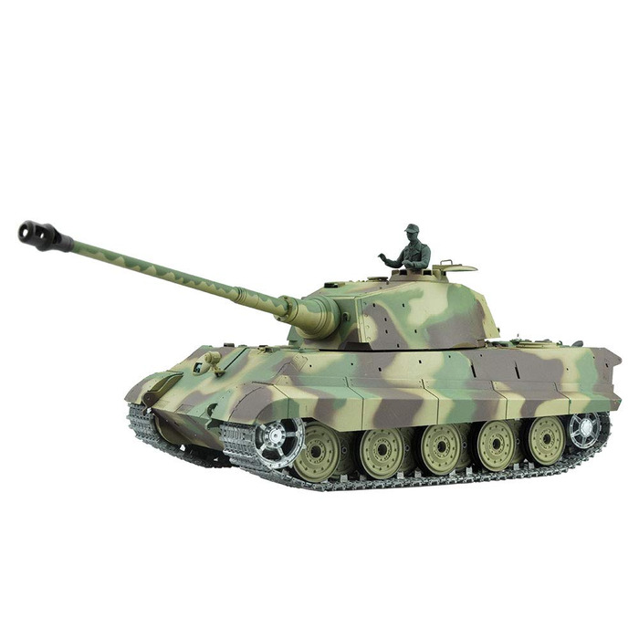 Радіокерований танк Panther 3819 Heng Long з димовою та звуковою імітацією, функцією стрільби та контролем якості