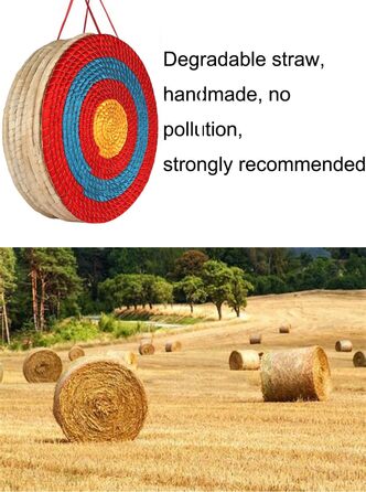 Мішень для стрільби з лука 20 дюймів – ручної роботи, 7 шарів, червона