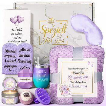 Подарунки Giftota для жінок, дівчини - Подарунок на день народження - Подарунковий набір для здоров&39я - Подарунки для швидкого одужання та підтримки - Ідеї подарунків для мами, сестри, доньки, колеги, тітки, дружини - Фіолетовий