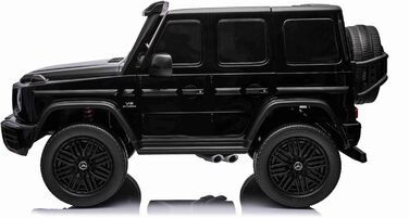 Дитячий електромобіль 4х4 12V 2-місний Mercedes AMG G63 G Class, чорний, MP3 плеєр з USB/AUX входом, акумулятор 12V14Ah, підвіска