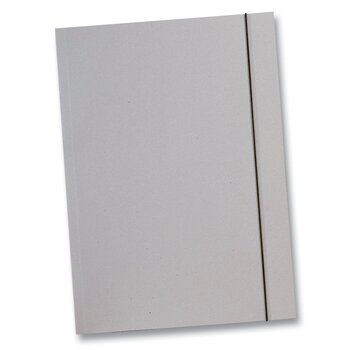 Папка для презентацій Folia з сірого картону 500 г/м, DIN A3, на гумці, сіра (10 шт.)