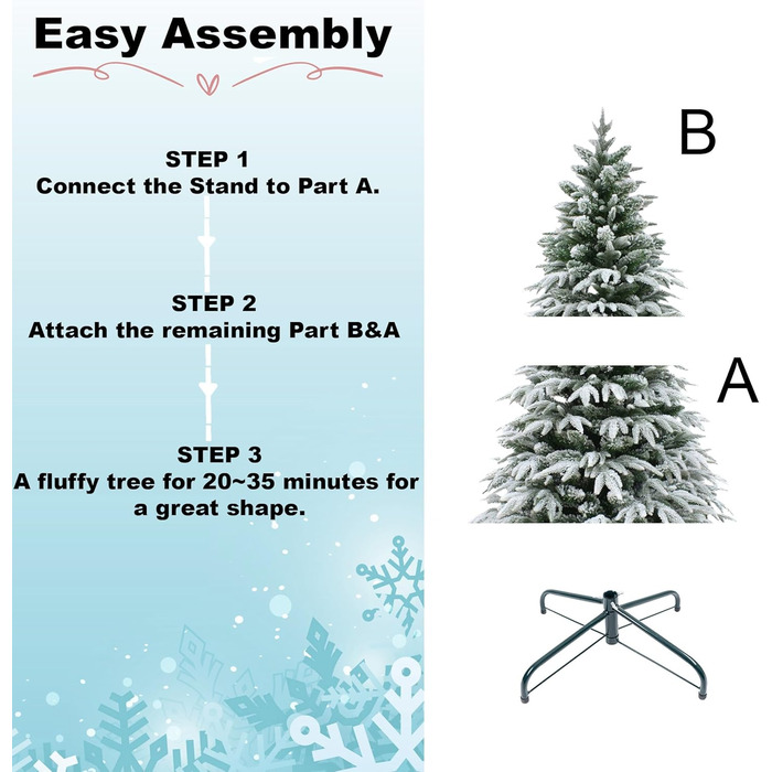 Штучна ялинка снігом вкрита 150 см SHATCHI