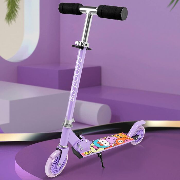 Дитячий самокат Yuanj Scooter 6 років, регульований по висоті дитячий самокат зі світлодіодними PU колесами, дитячий самокат для д