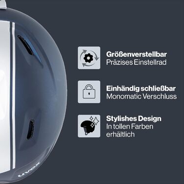 Надзвичайно легкий, безпечний лижний шолом з індивідуальним регулюванням розміру для дітей - Race Midnight - сріблястий матовий - 54-58 см