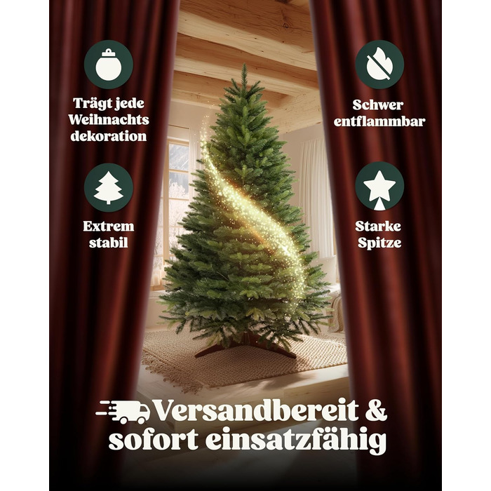 Штучна ялинка 180 см зелена Amari