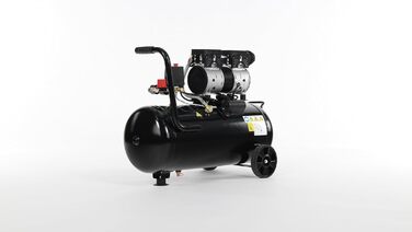 Безшумний мобільний повітряний компресор FIAC SUPERSILENT 50, безмасляний, максимальний тиск 8 бар, 1 к.с., бак 50 л, рівень шуму